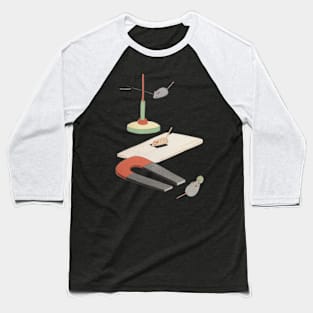 Cute Japanese Mouse Mice Play Art Aesthetic Baseball T-Shirt